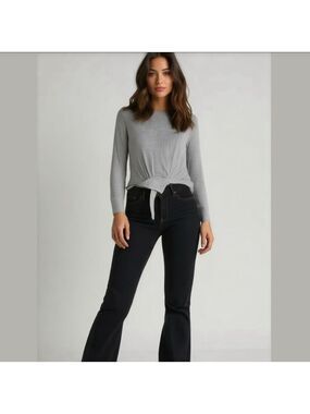 Women's Athleta Gray Long Sleeve Top Size S